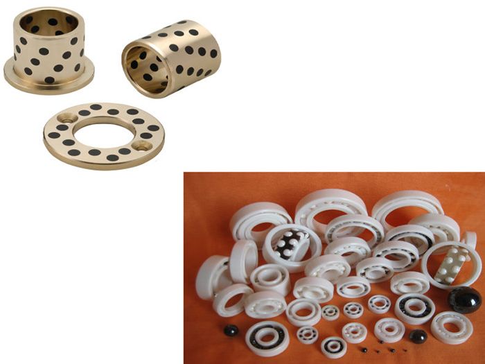 Self-Lubricating Brass Bushing/Ceramic Ball Bearing