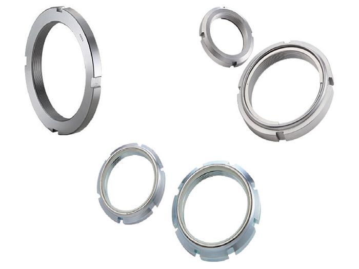 Lock Nut/Prevailing torque bearing nut with metal insert/GUK